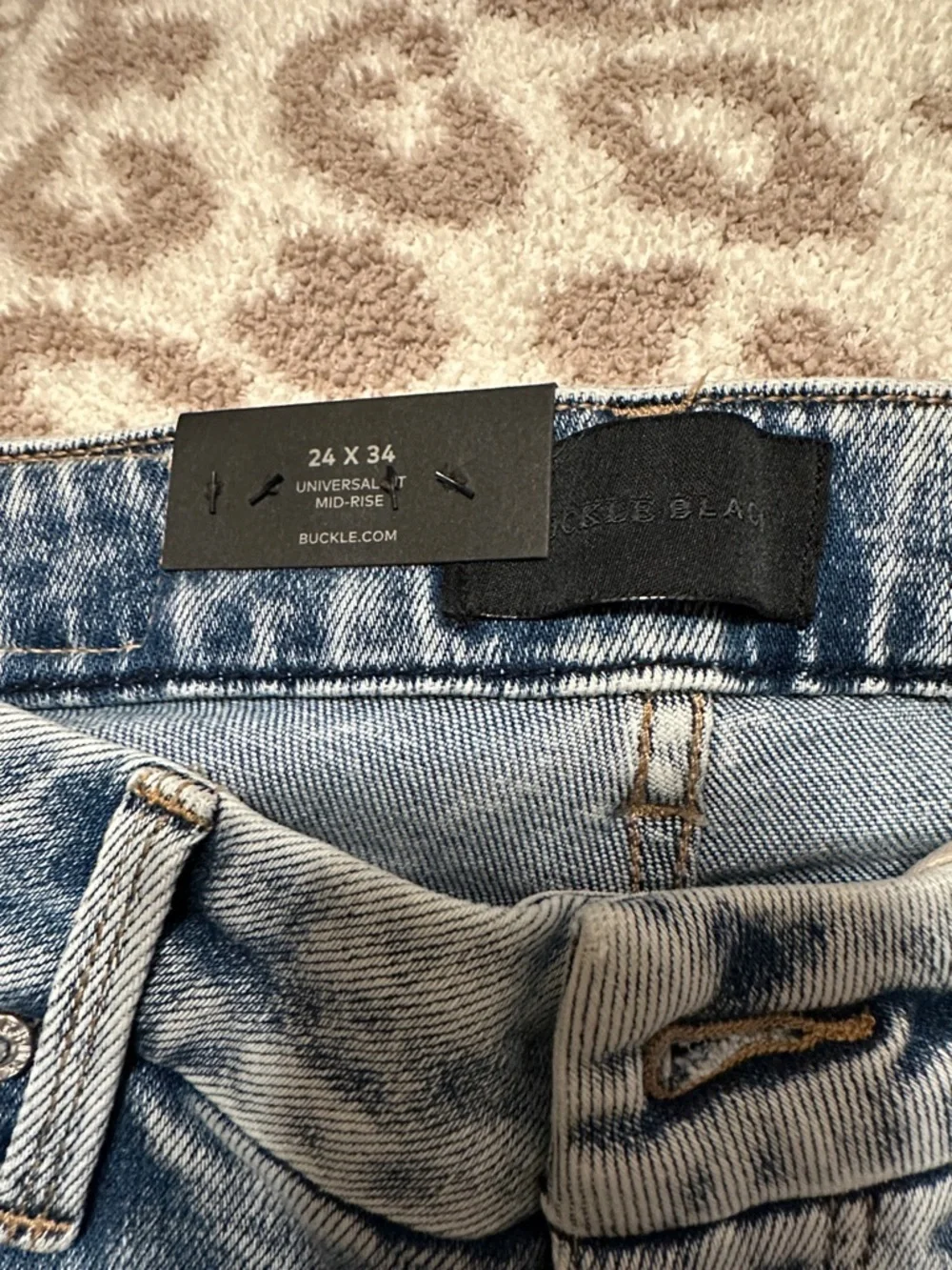 Buckle Black Light Blue Trouser Jeans - Picture 4 of 4